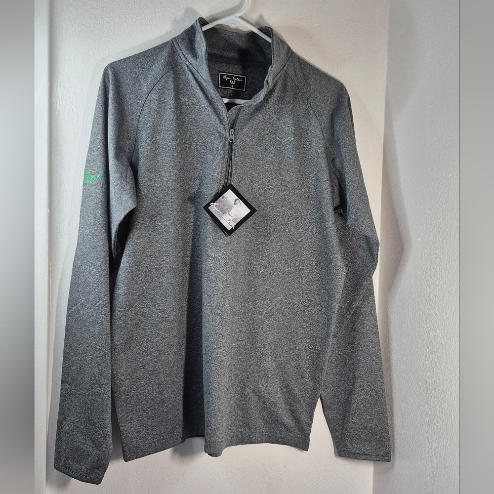 Byron Nelson Men's 1/4 Zip Grey Golf Pullover Size S NWT